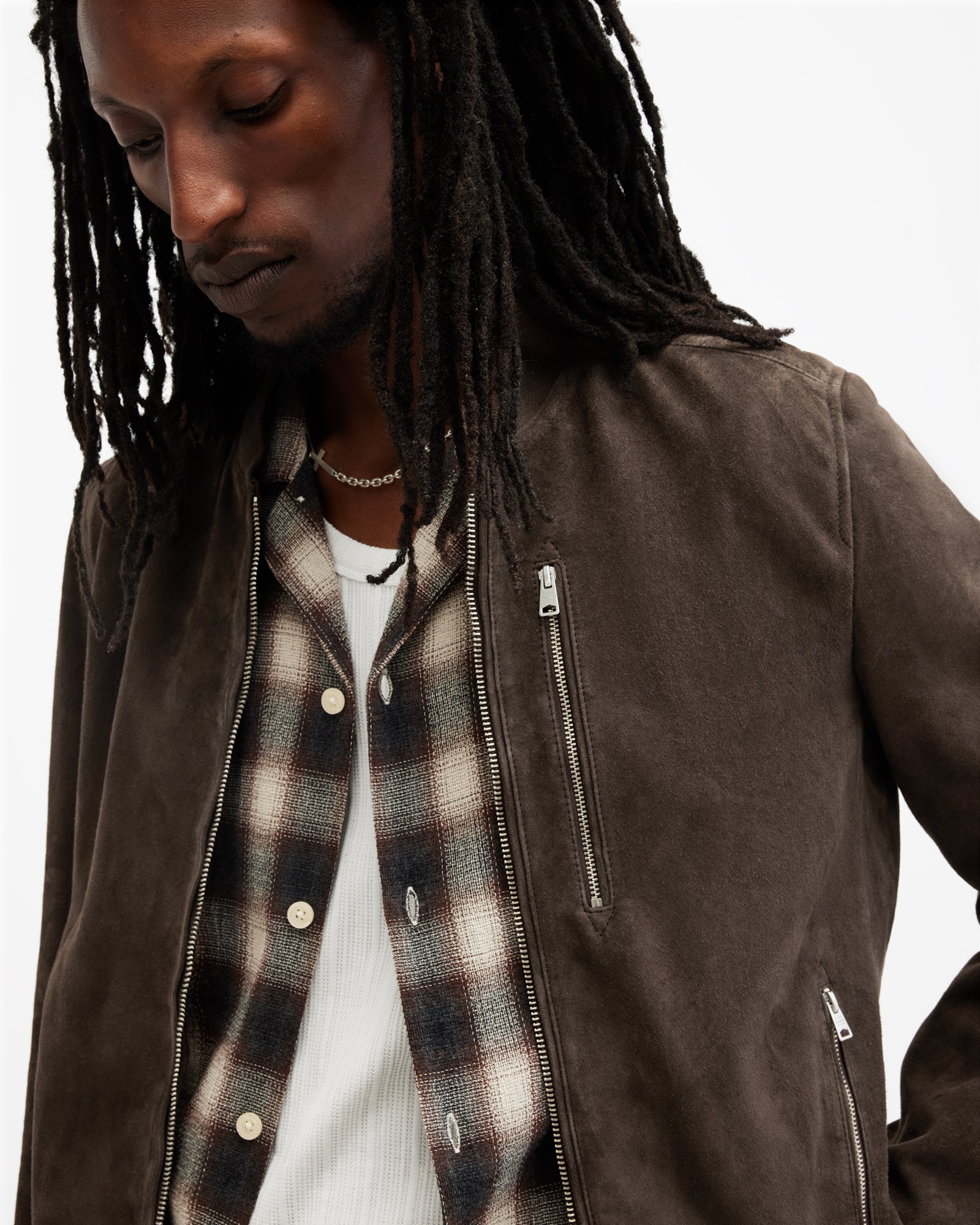 Kemble Suede Bomber Jacket - Image 2