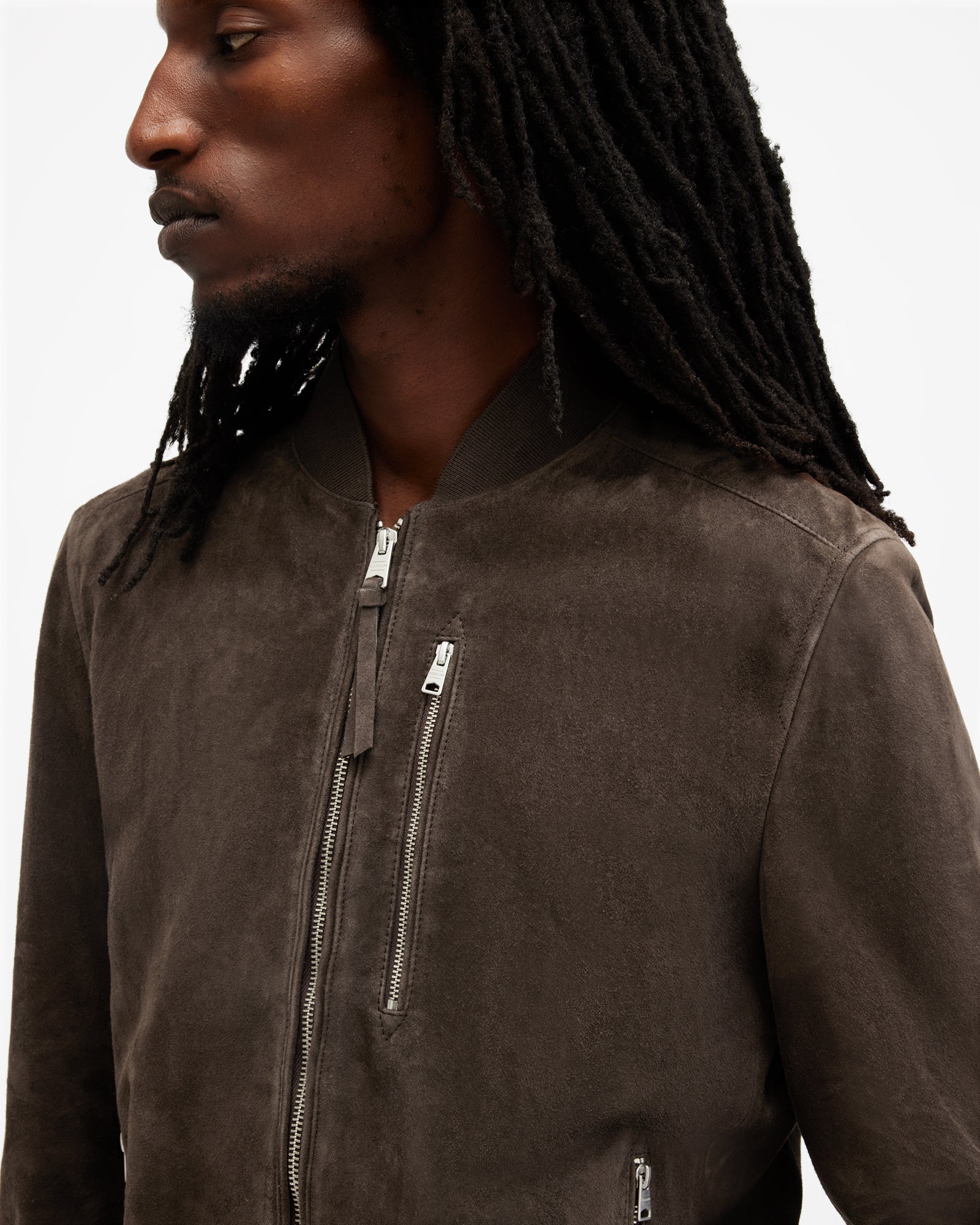 Kemble Suede Bomber Jacket - Image 7