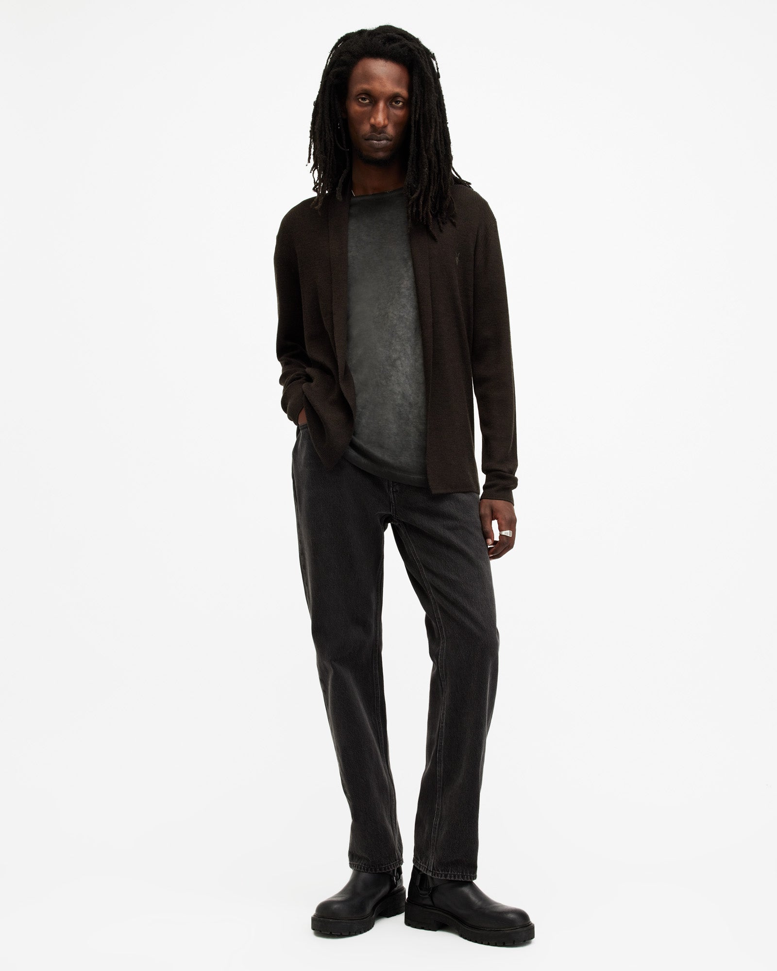 Mode Merino Open Cardigan - Image 3