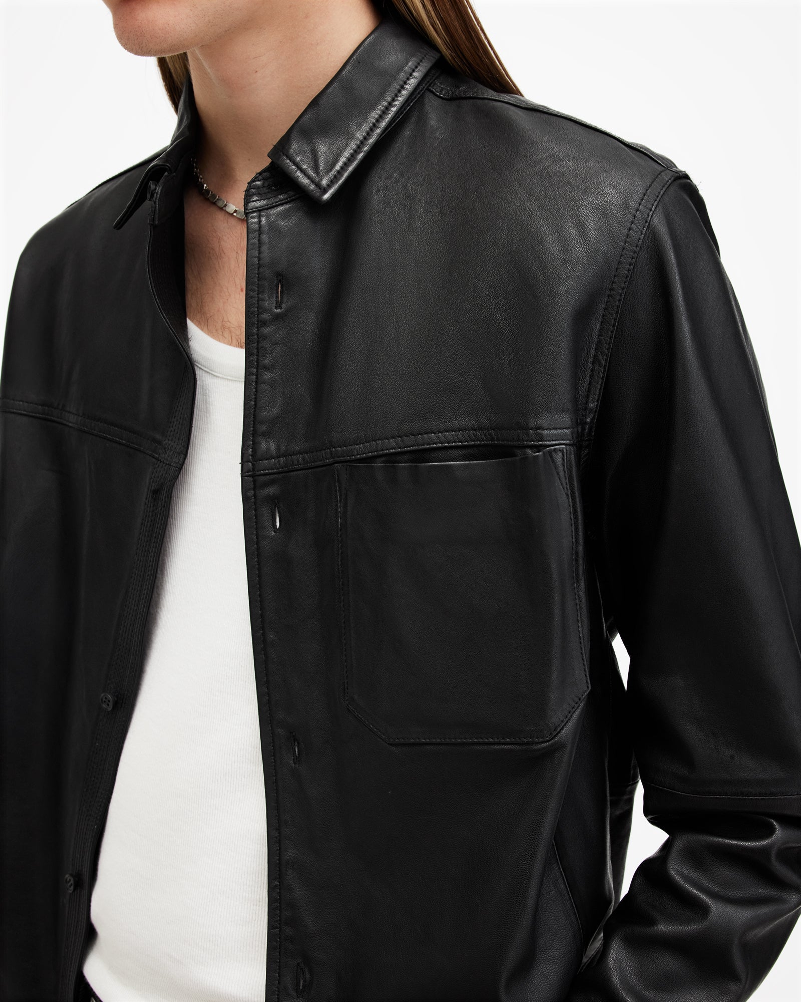 Compass Leather Shirt - Image 3