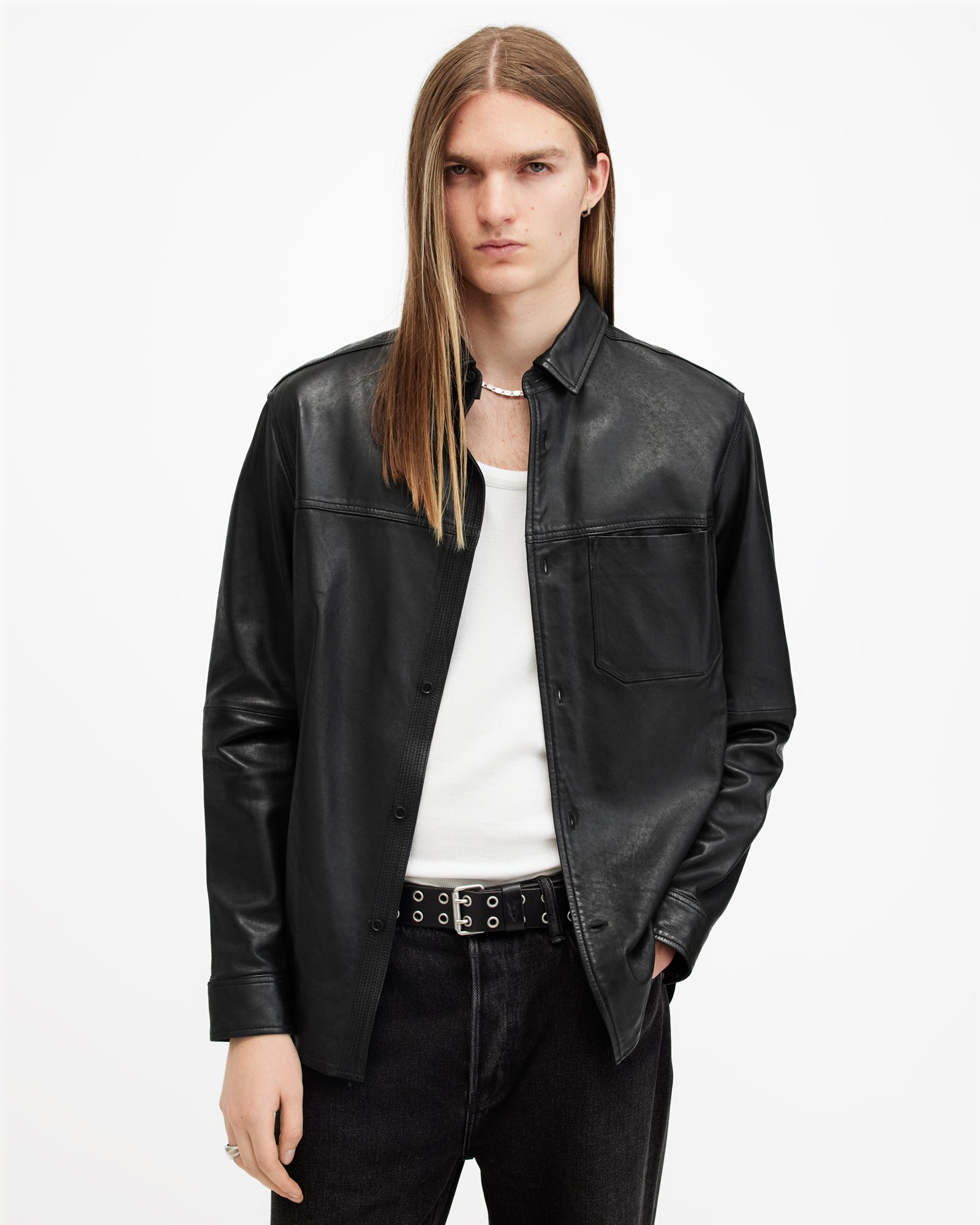 Compass Leather Shirt - Image 5
