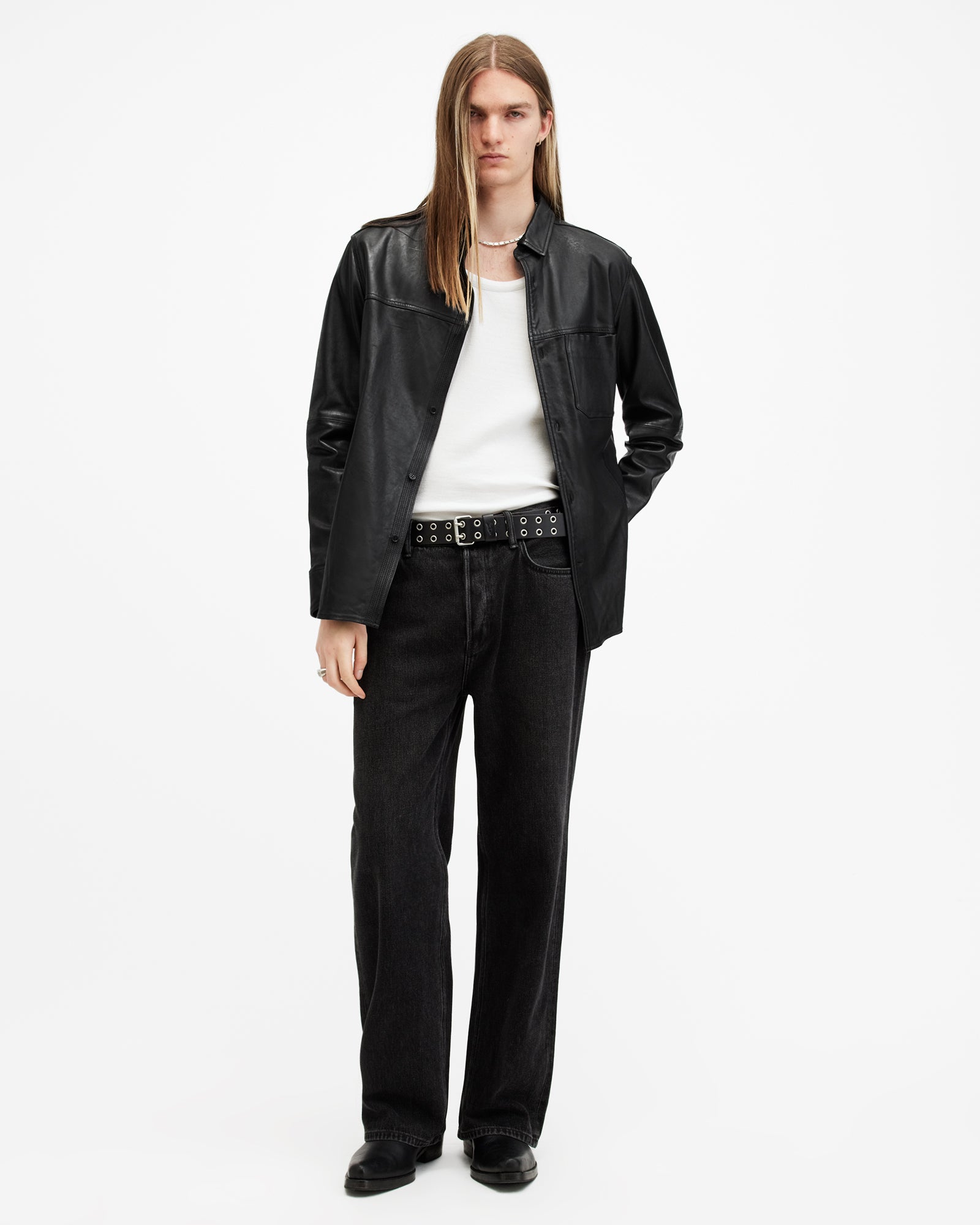 Compass Leather Shirt - Image 6