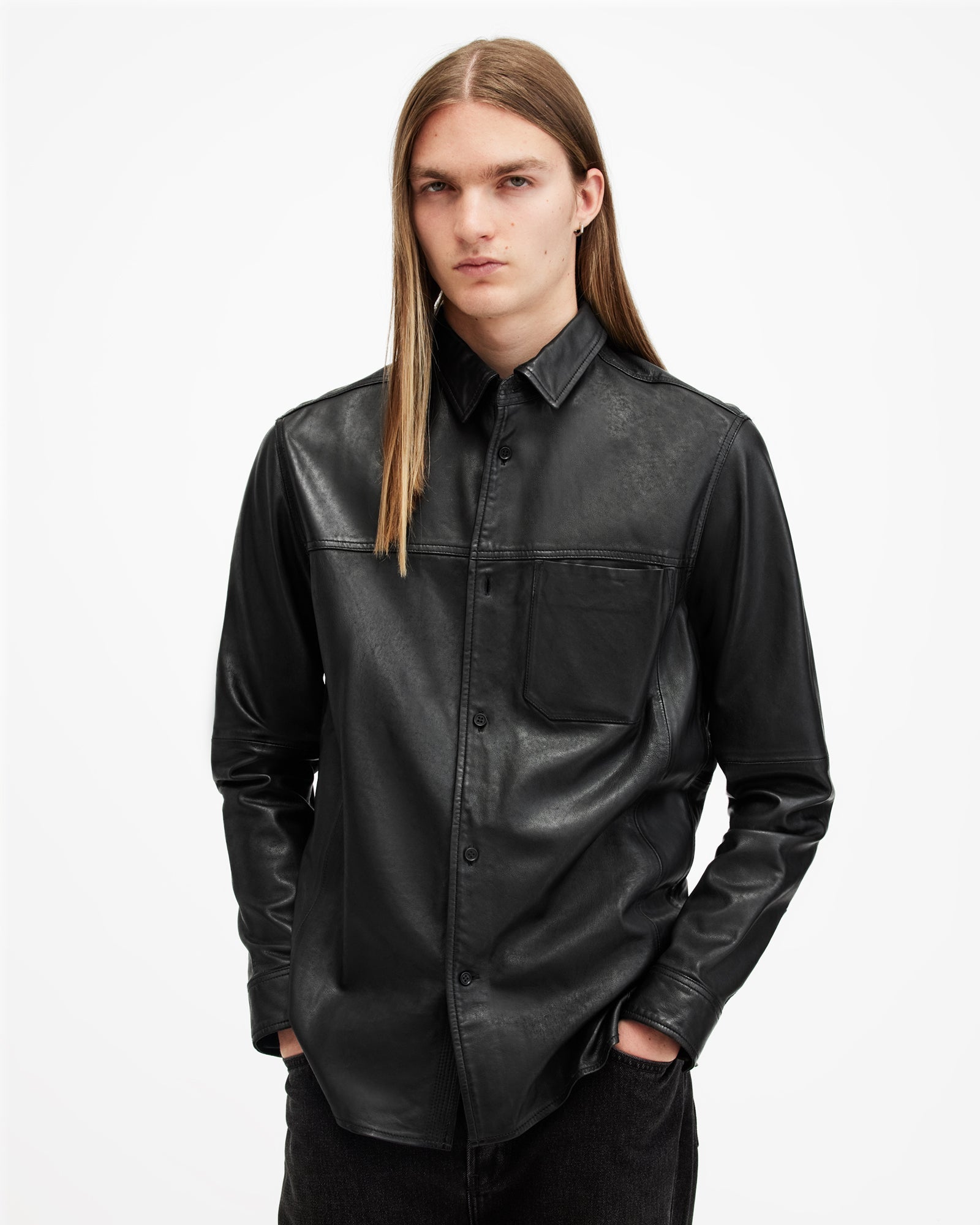 Compass Leather Shirt - Image 11