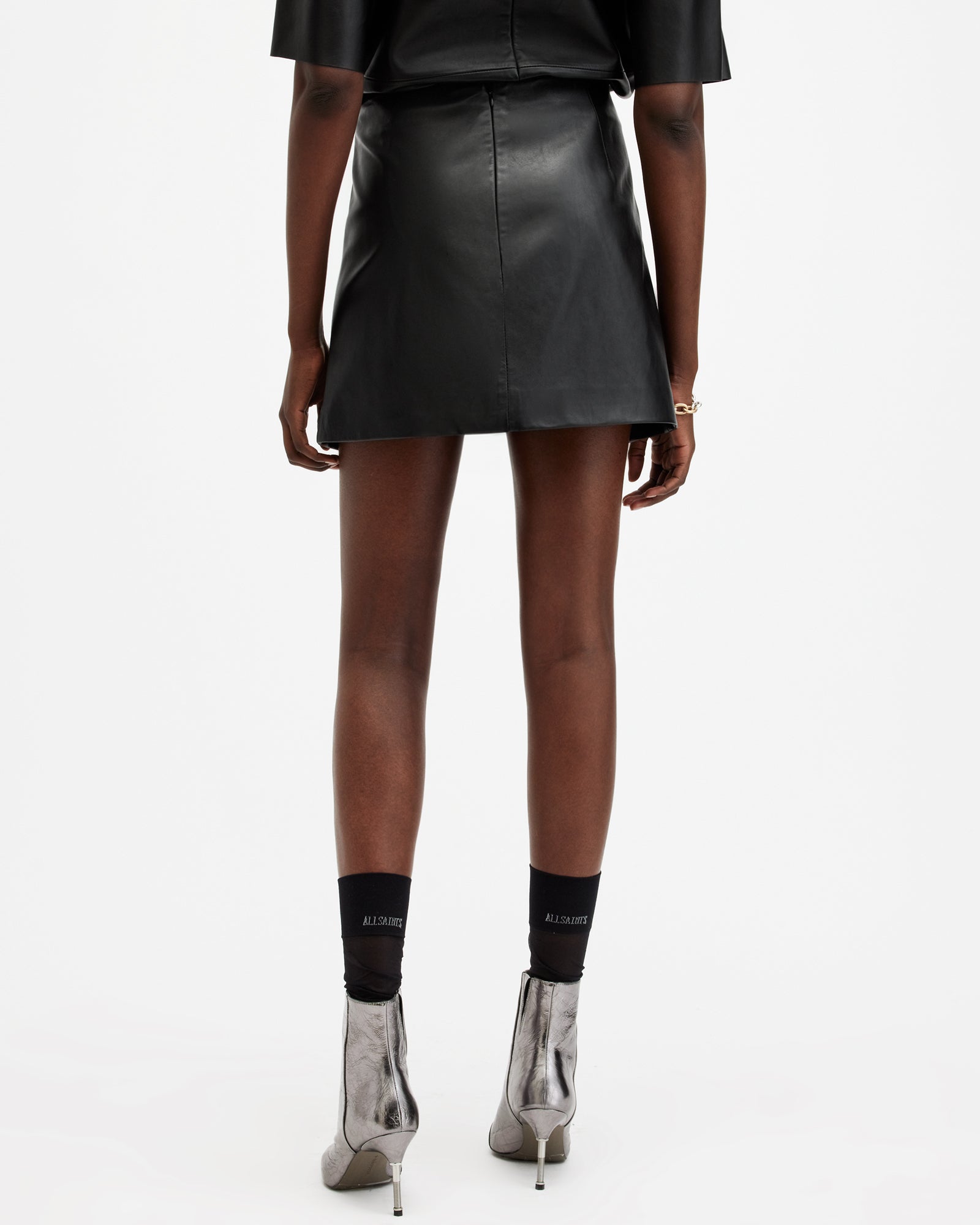 Renai Leather Skirt - Image 4