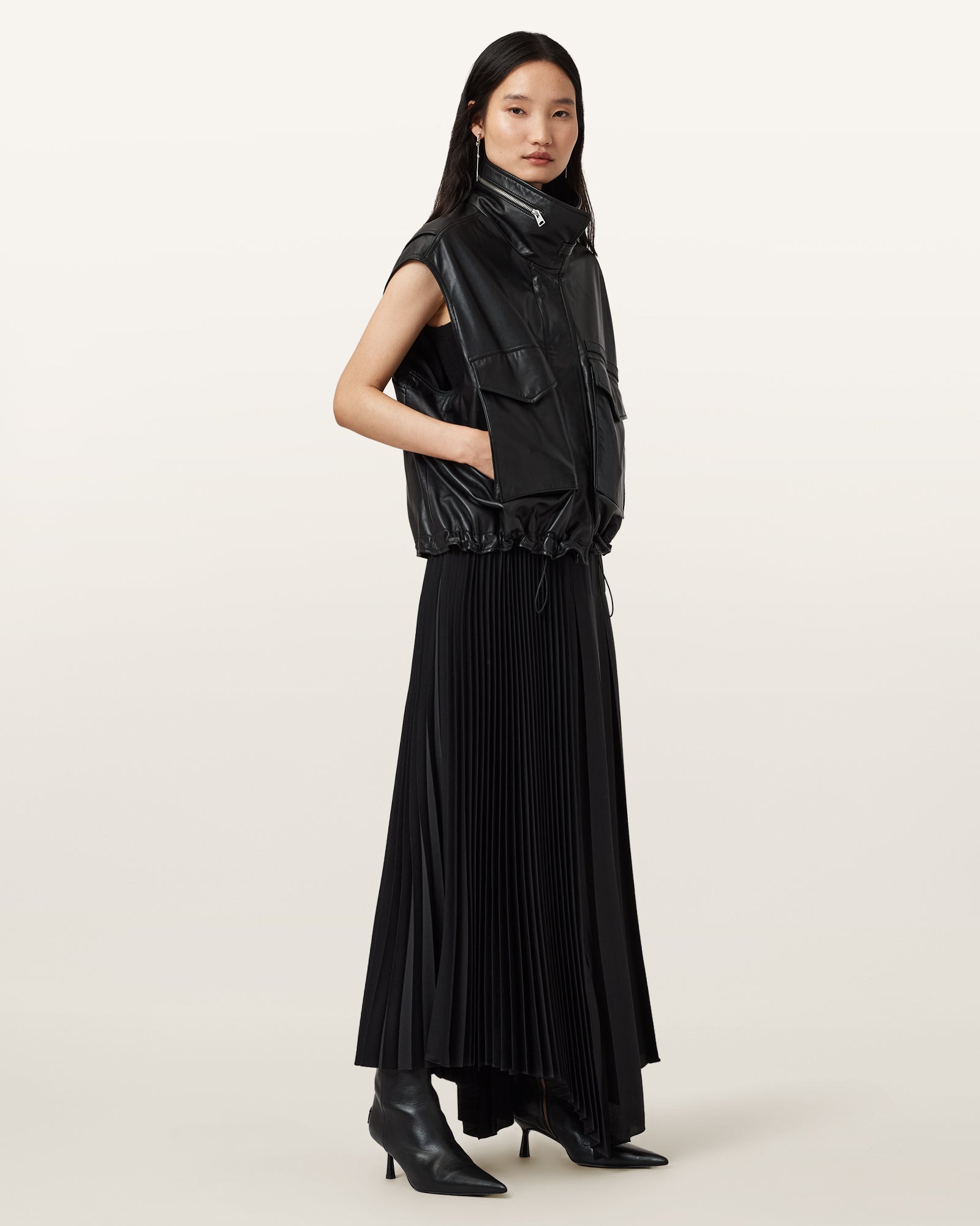 Clay Gilet Leather Jacket