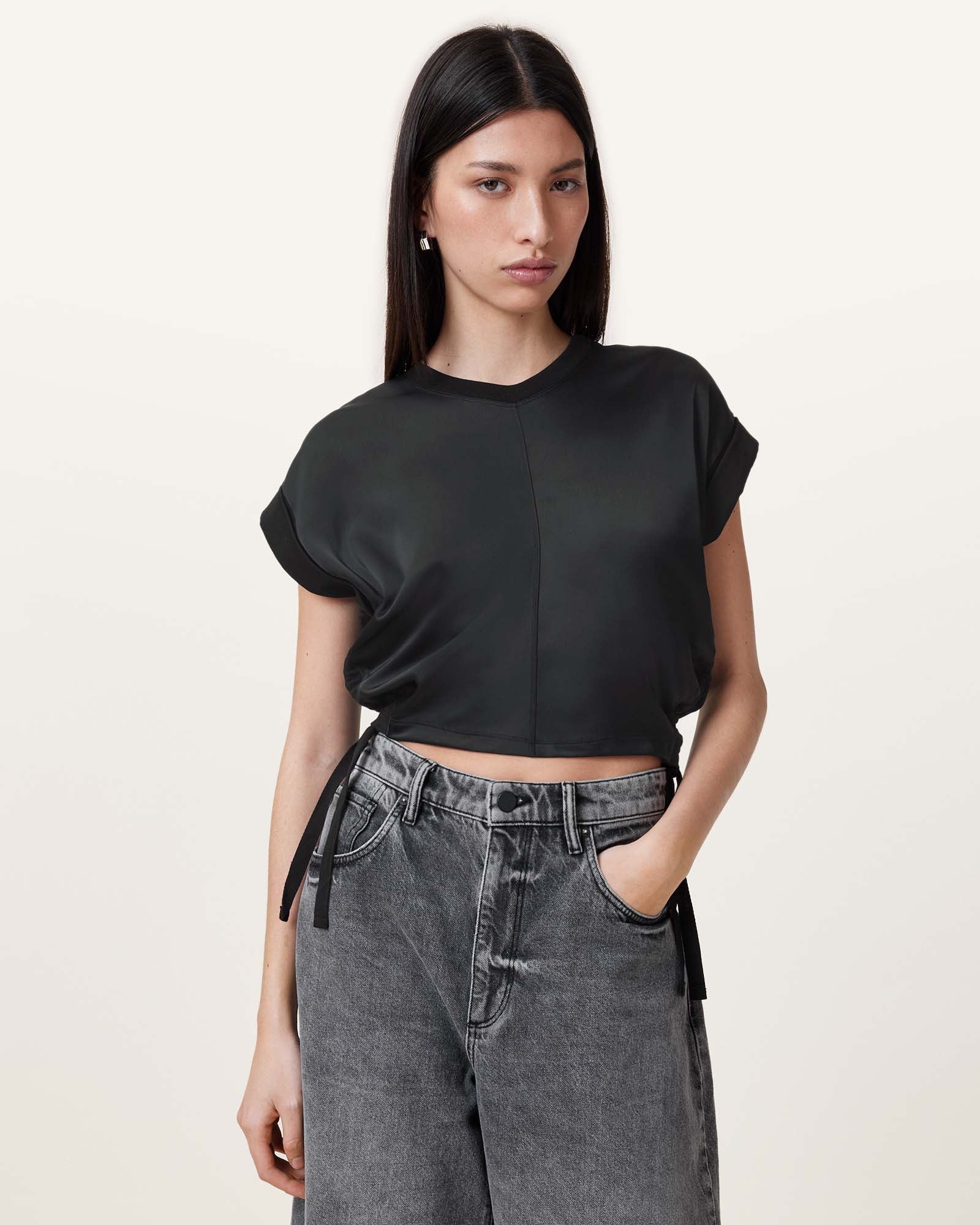 Mira Satin Tee - Image 5