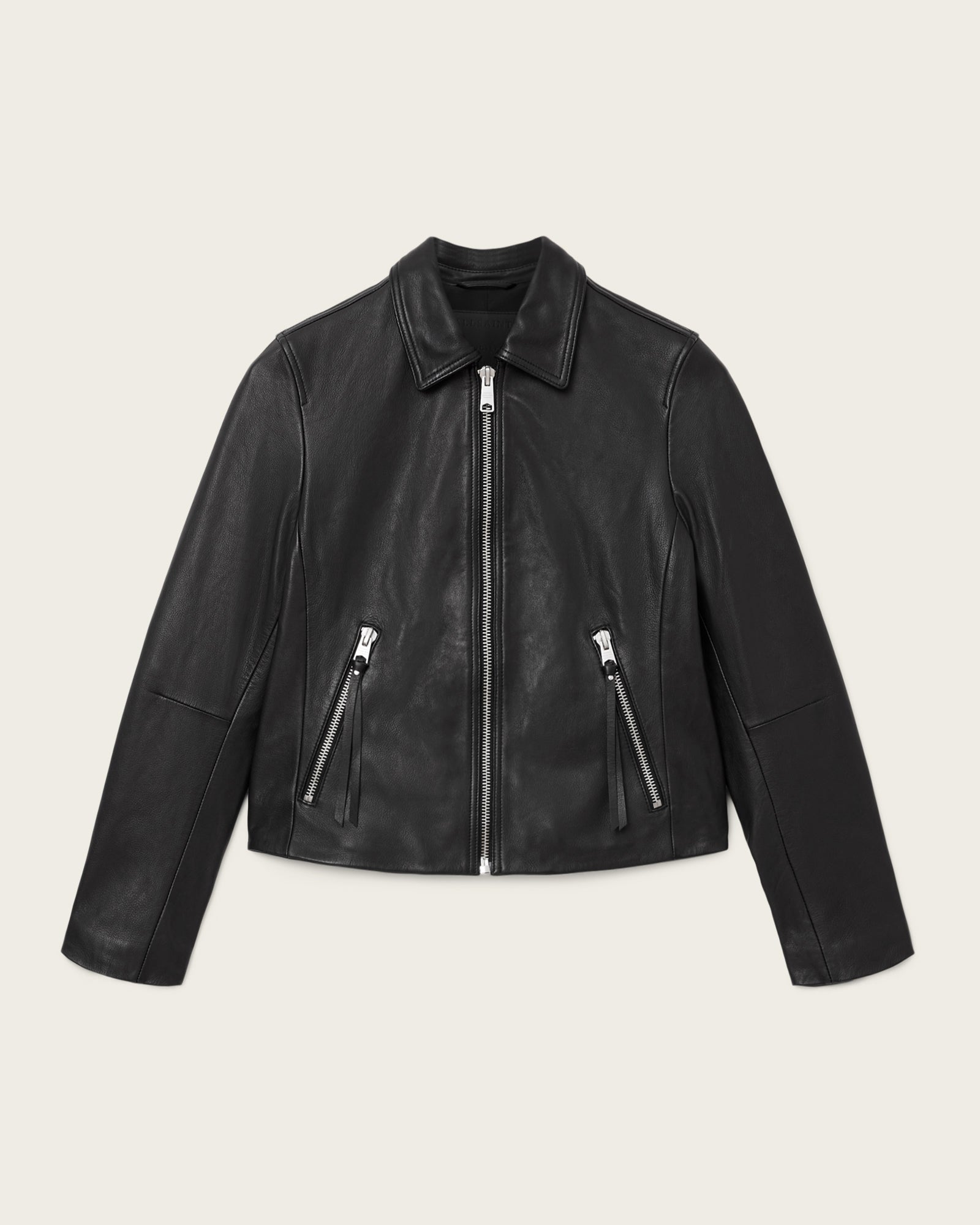Danbury Biker Leather Jacket - Image 6
