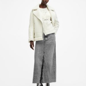 Noir Maxi Denim Skirt