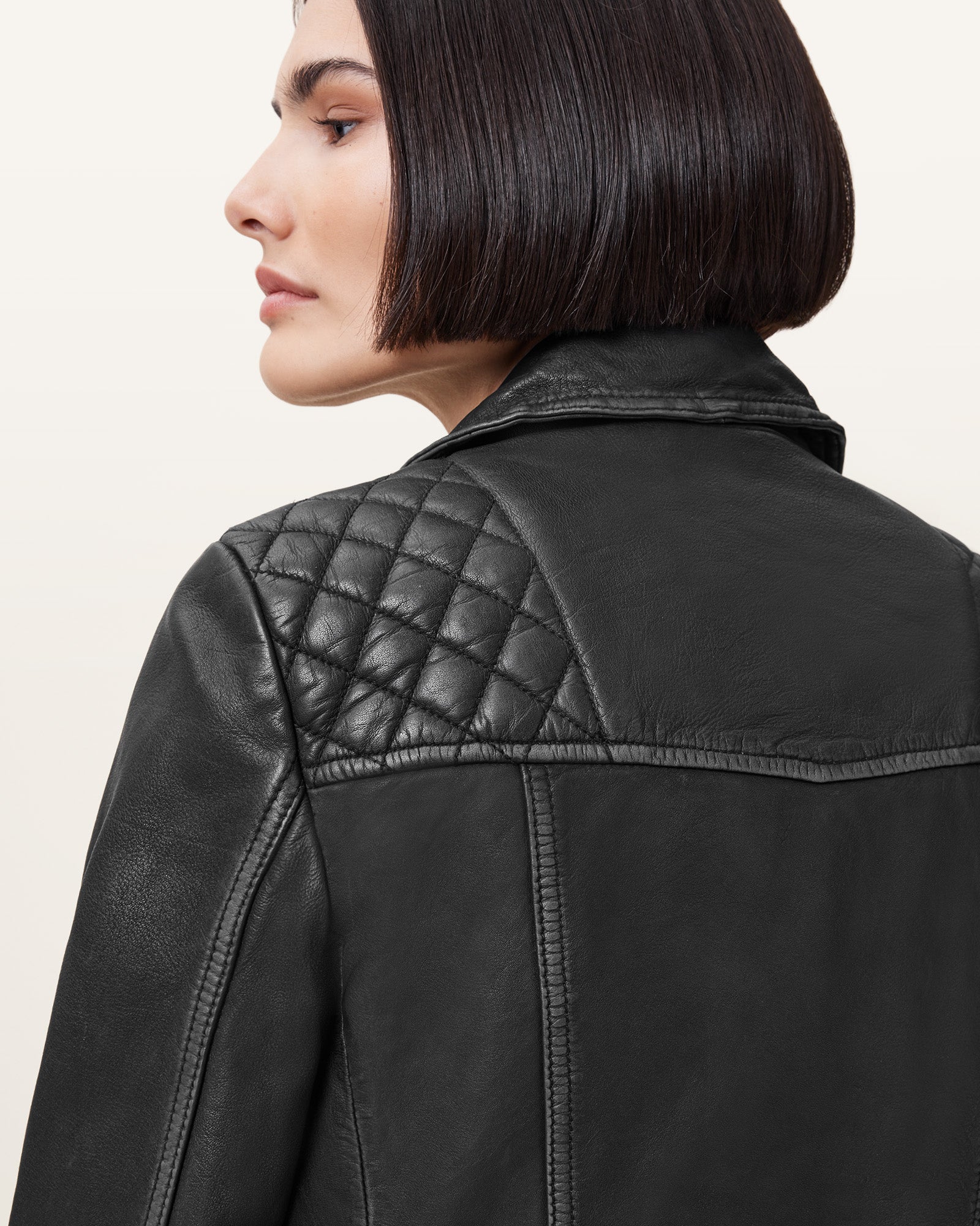 Cargo Biker Leather Jacket - Image 7