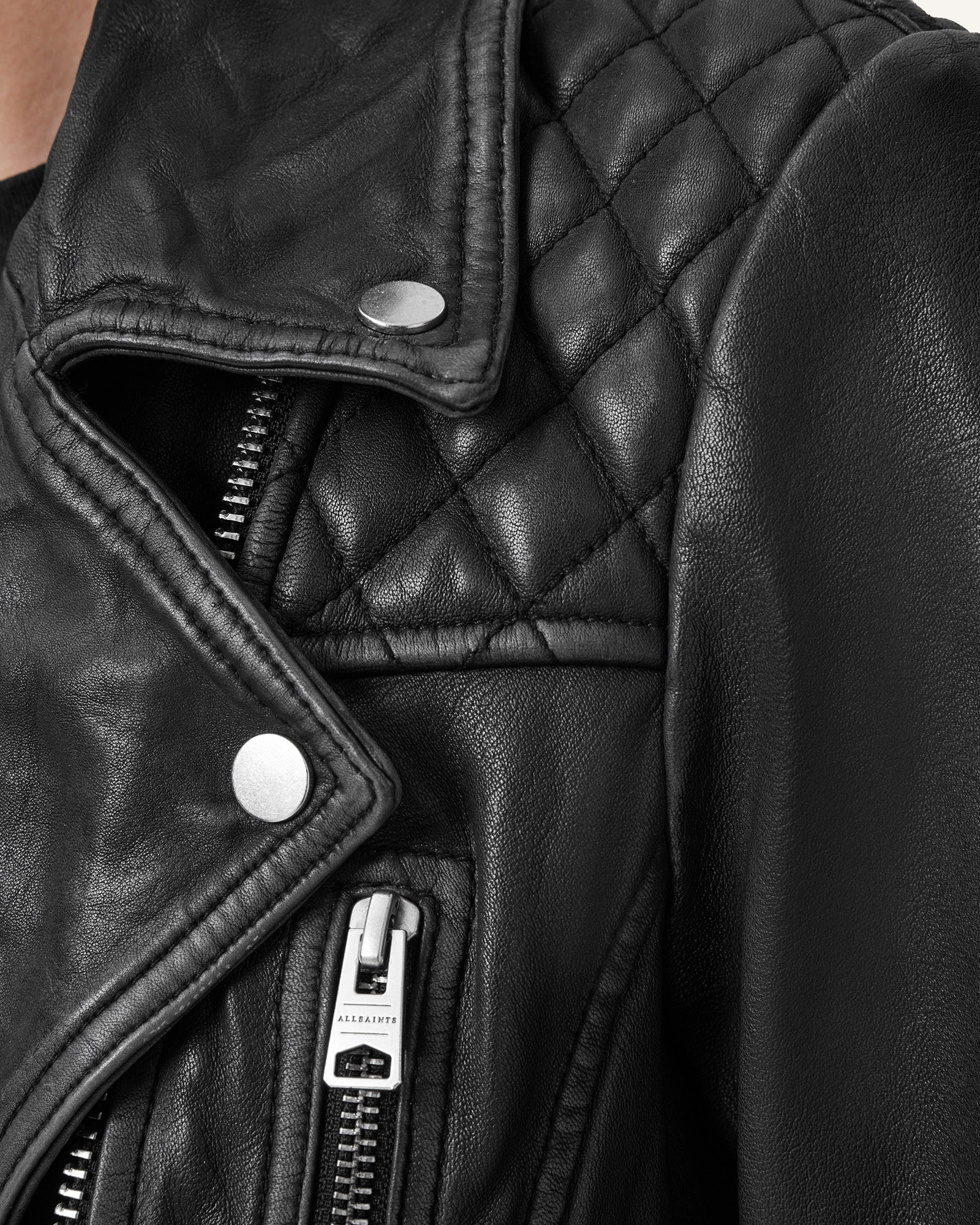 Cargo Biker Leather Jacket - Image 8