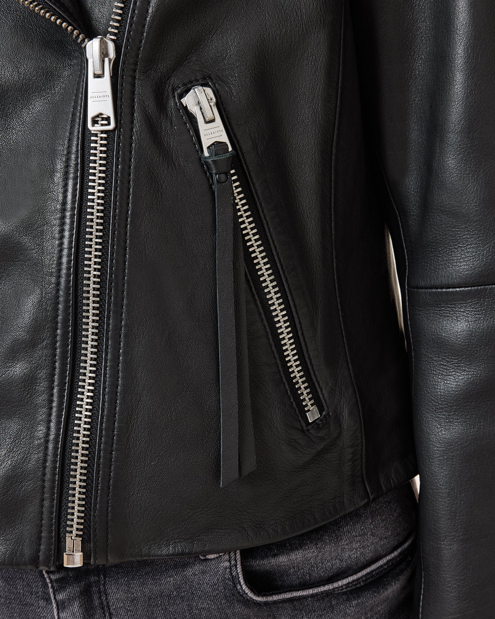 Dalby Biker Leather Jacket - Image 6