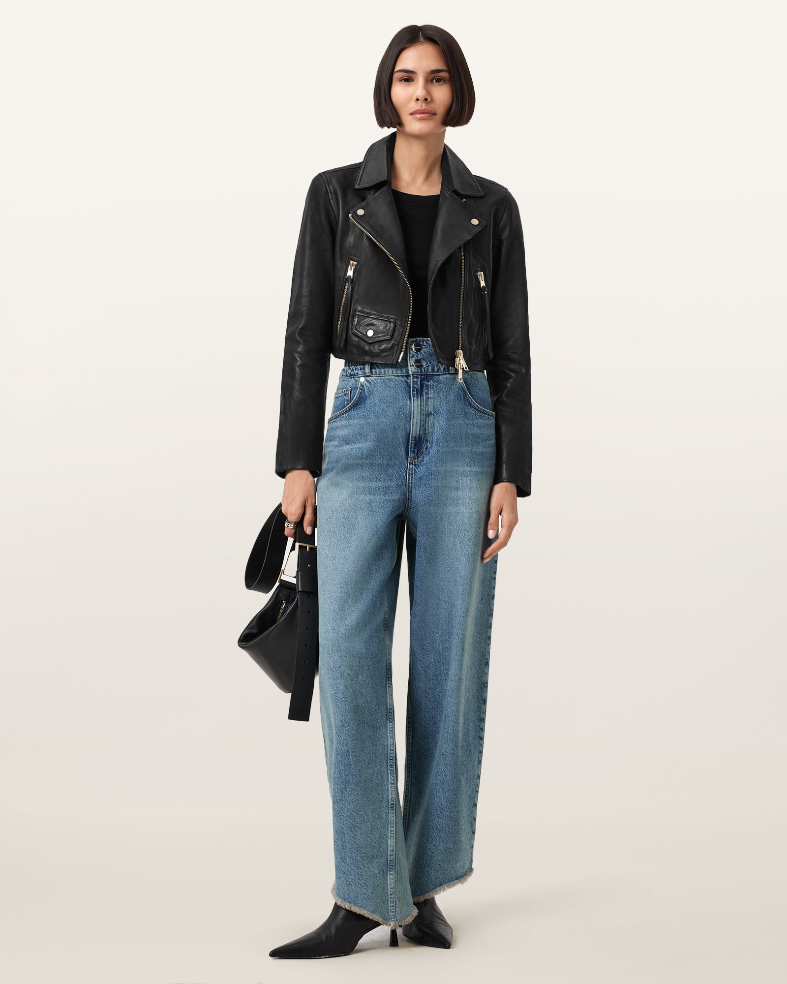 Elora Leather Biker Jacket - Image 2