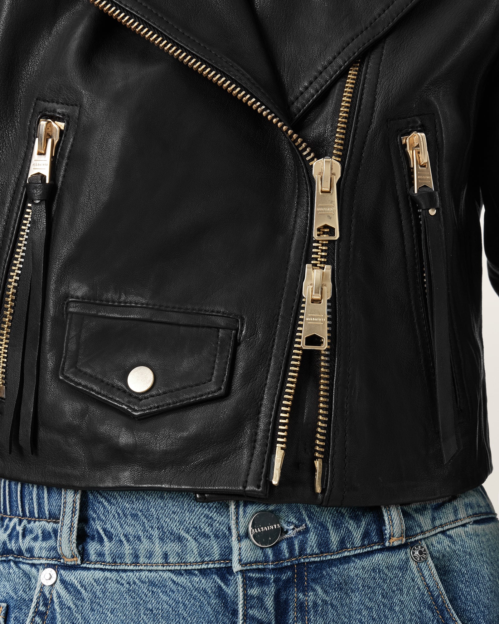 Elora Leather Biker Jacket - Image 4