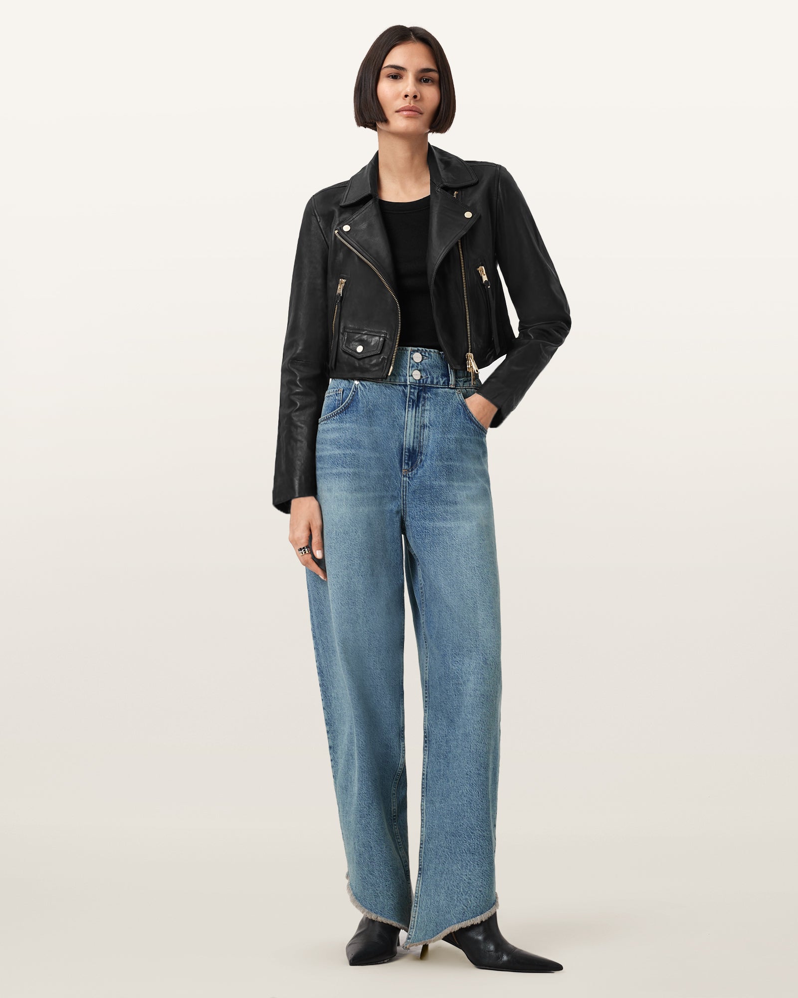 Elora Leather Biker Jacket - Image 5