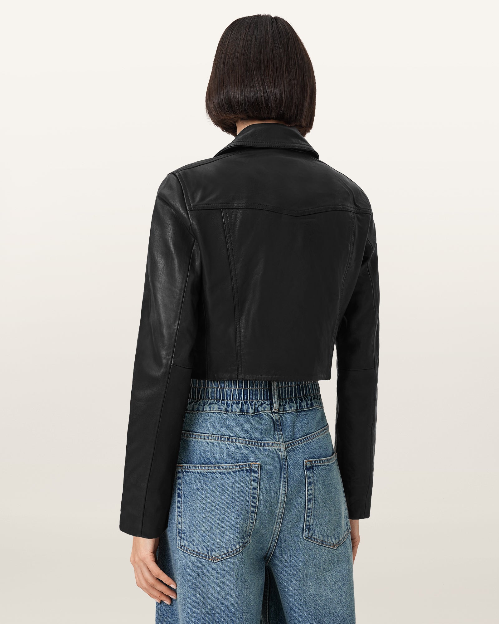 Elora Leather Biker Jacket - Image 7