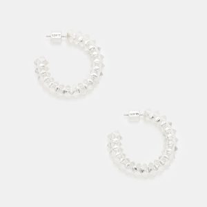 Jaya Studded Hoop Earrings