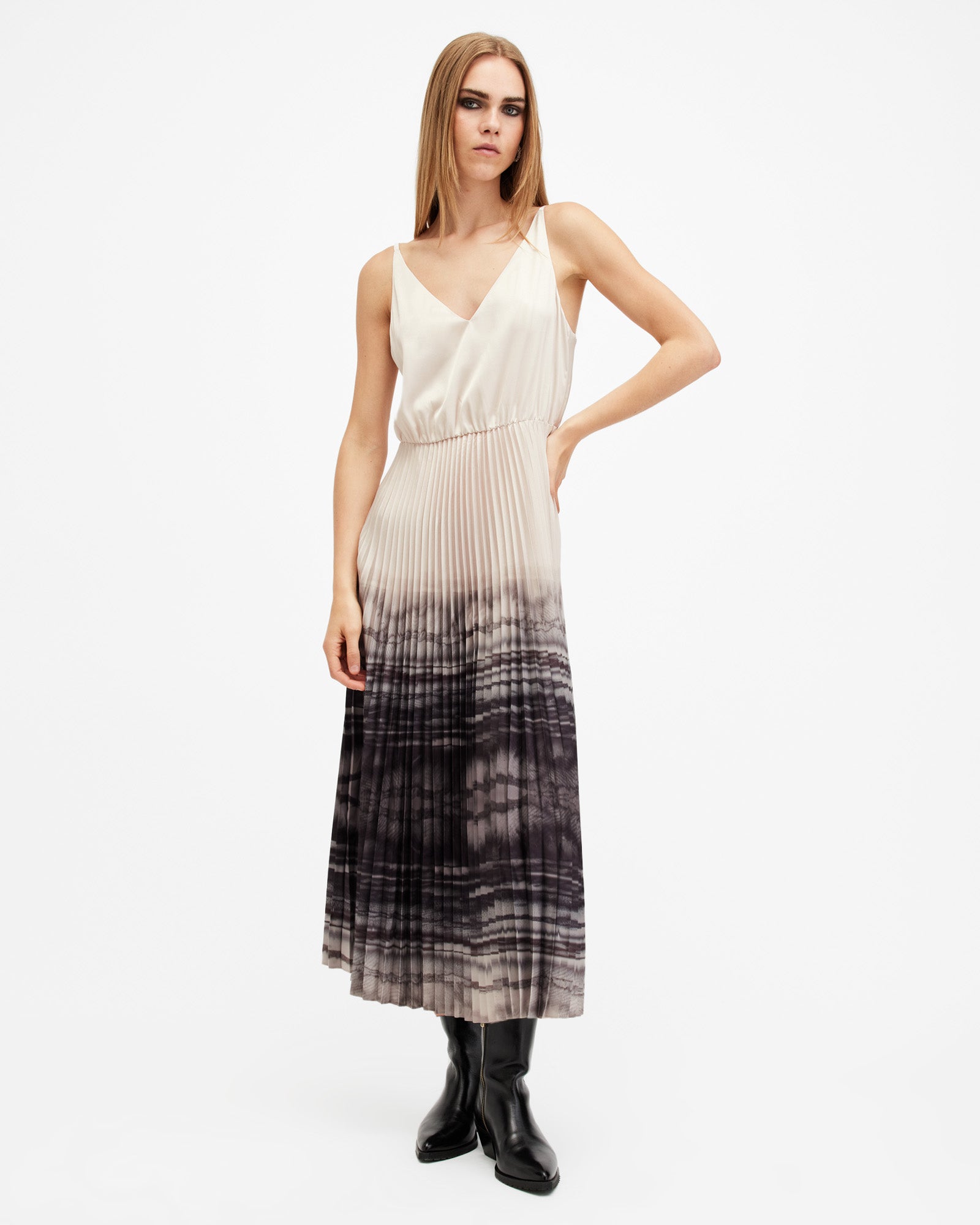 Celilia Pleat 2-in-1 Dress - Image 4