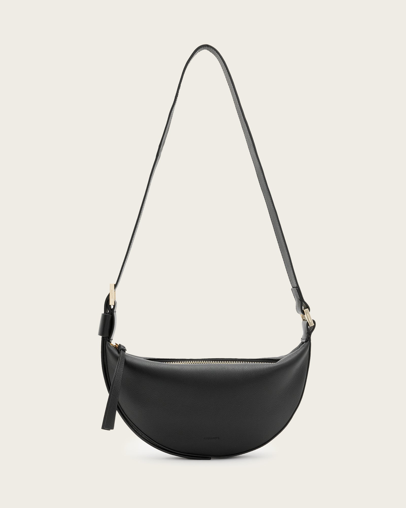 Half Moon Leather Crossbody Bag