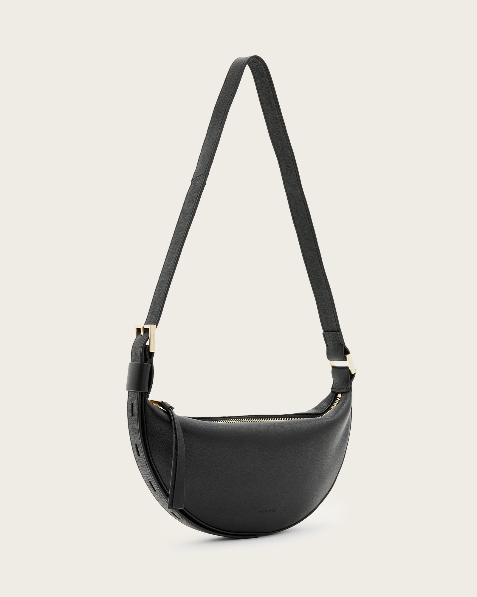 Half Moon Leather Crossbody Bag - Image 3