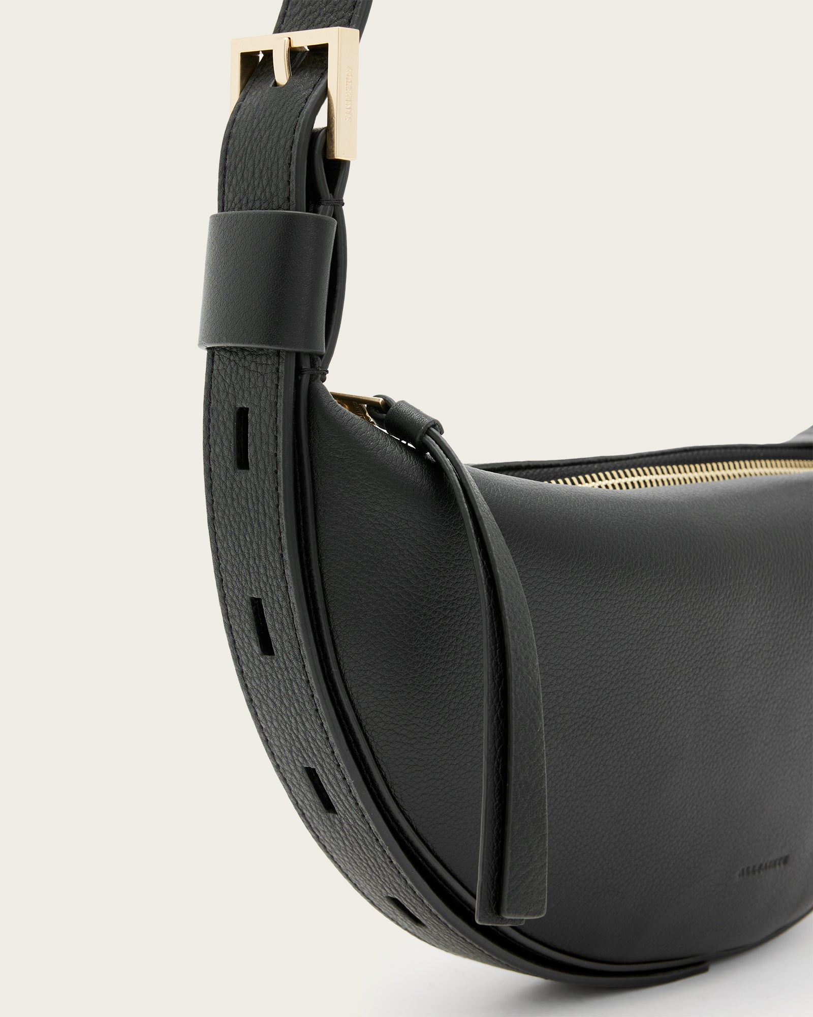 Half Moon Leather Crossbody Bag - Image 5