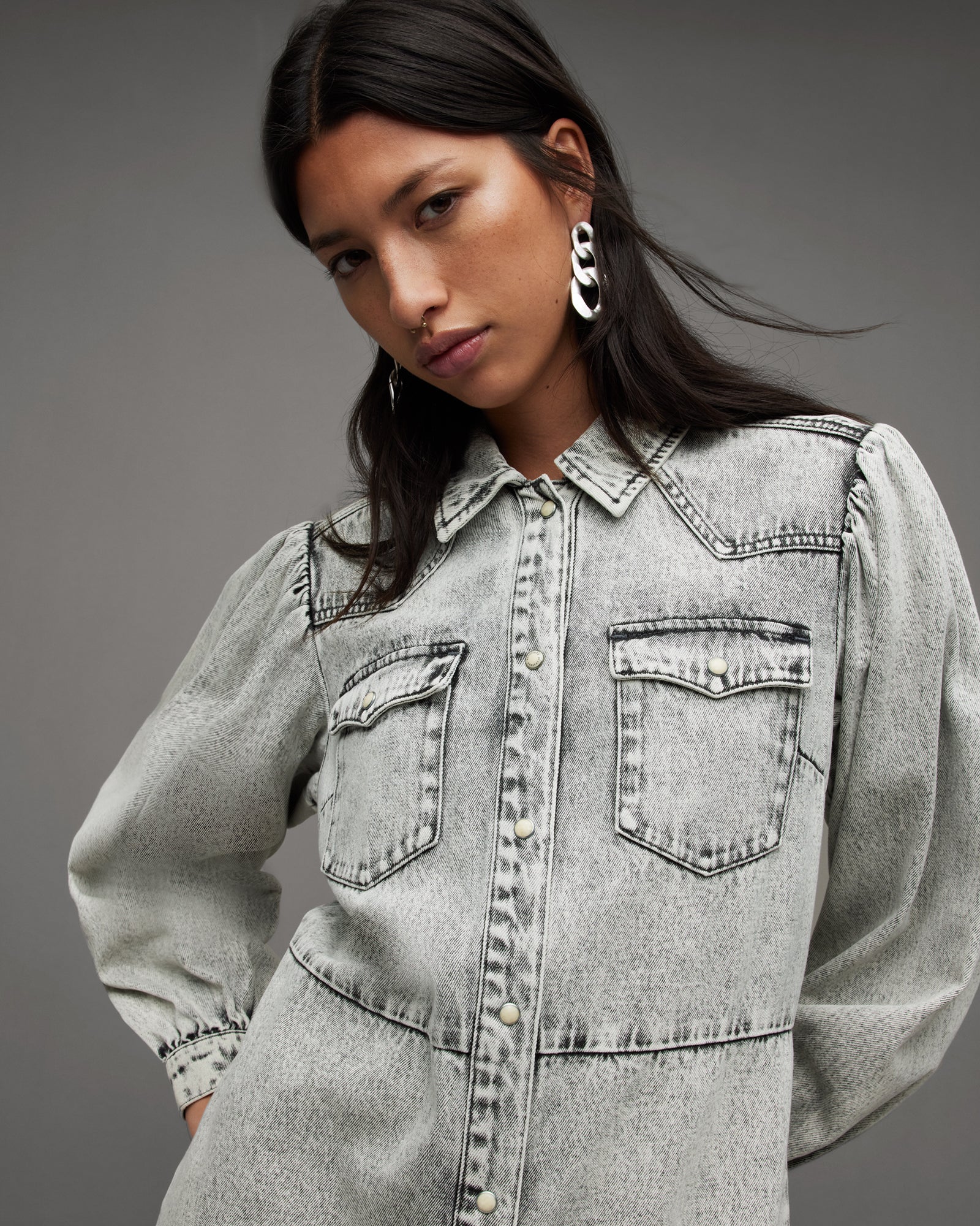 Ava Denim Dress - Image 2