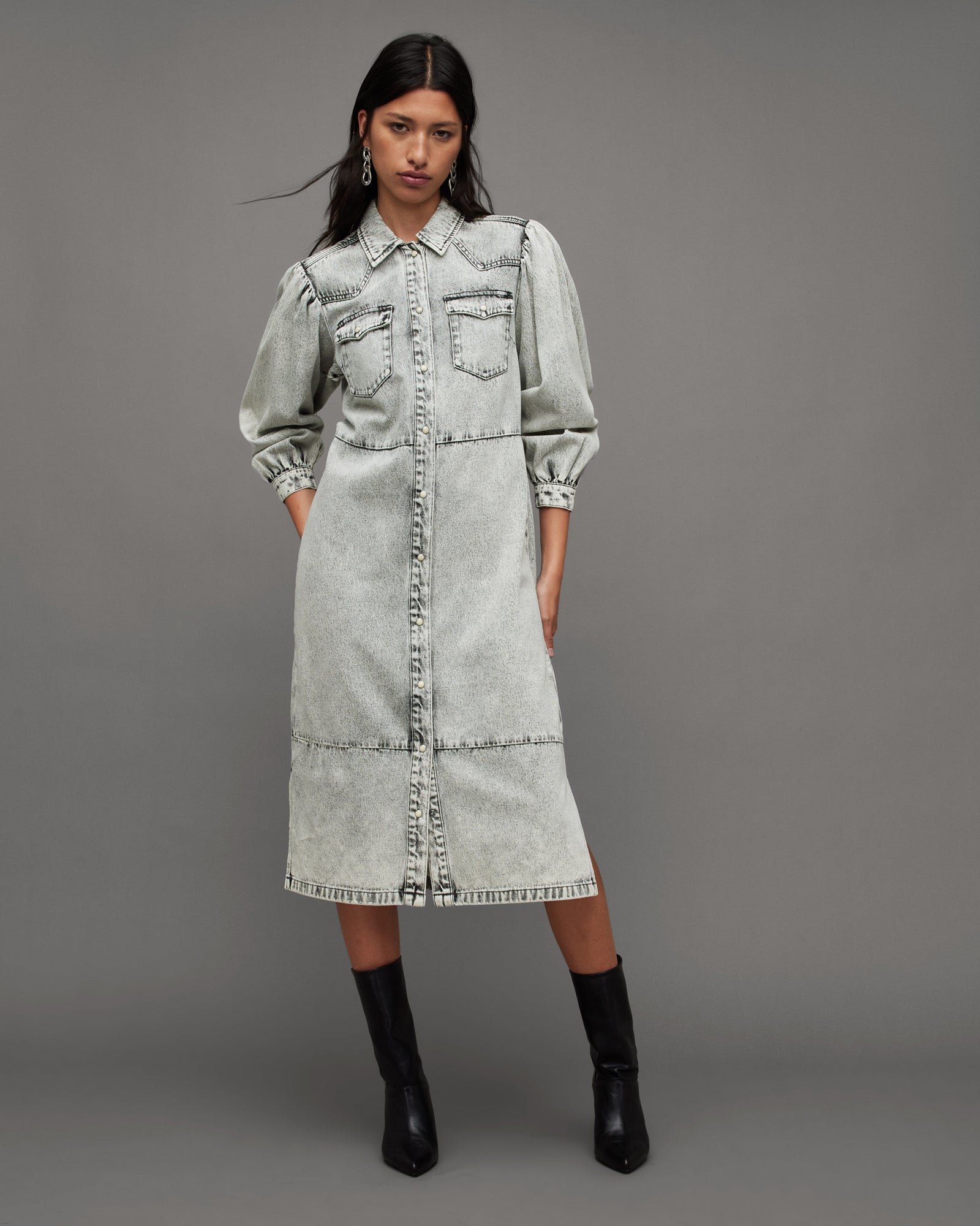 Ava Denim Dress - Image 3