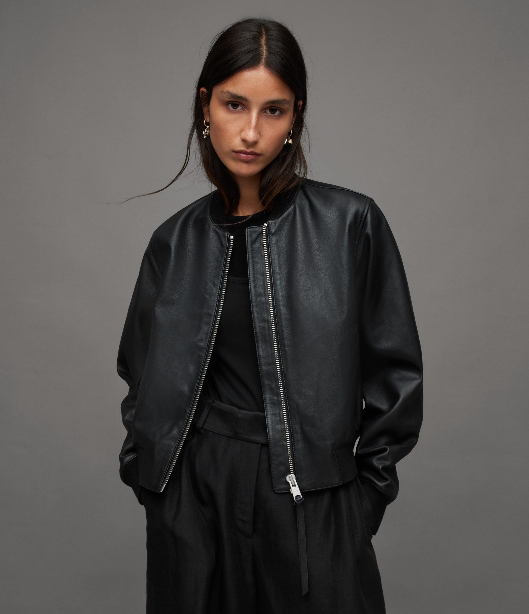 Orten Bomber Leather Jacket - Image 2