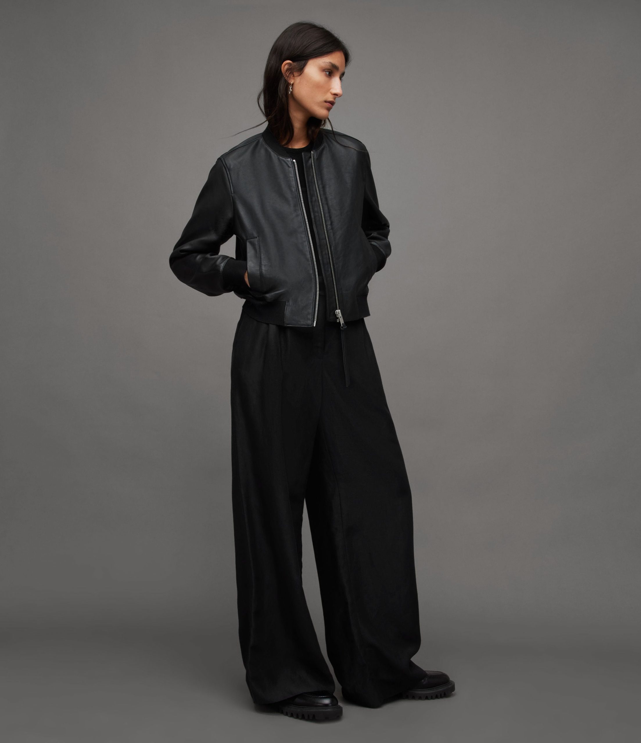 Orten Bomber Leather Jacket - Image 3