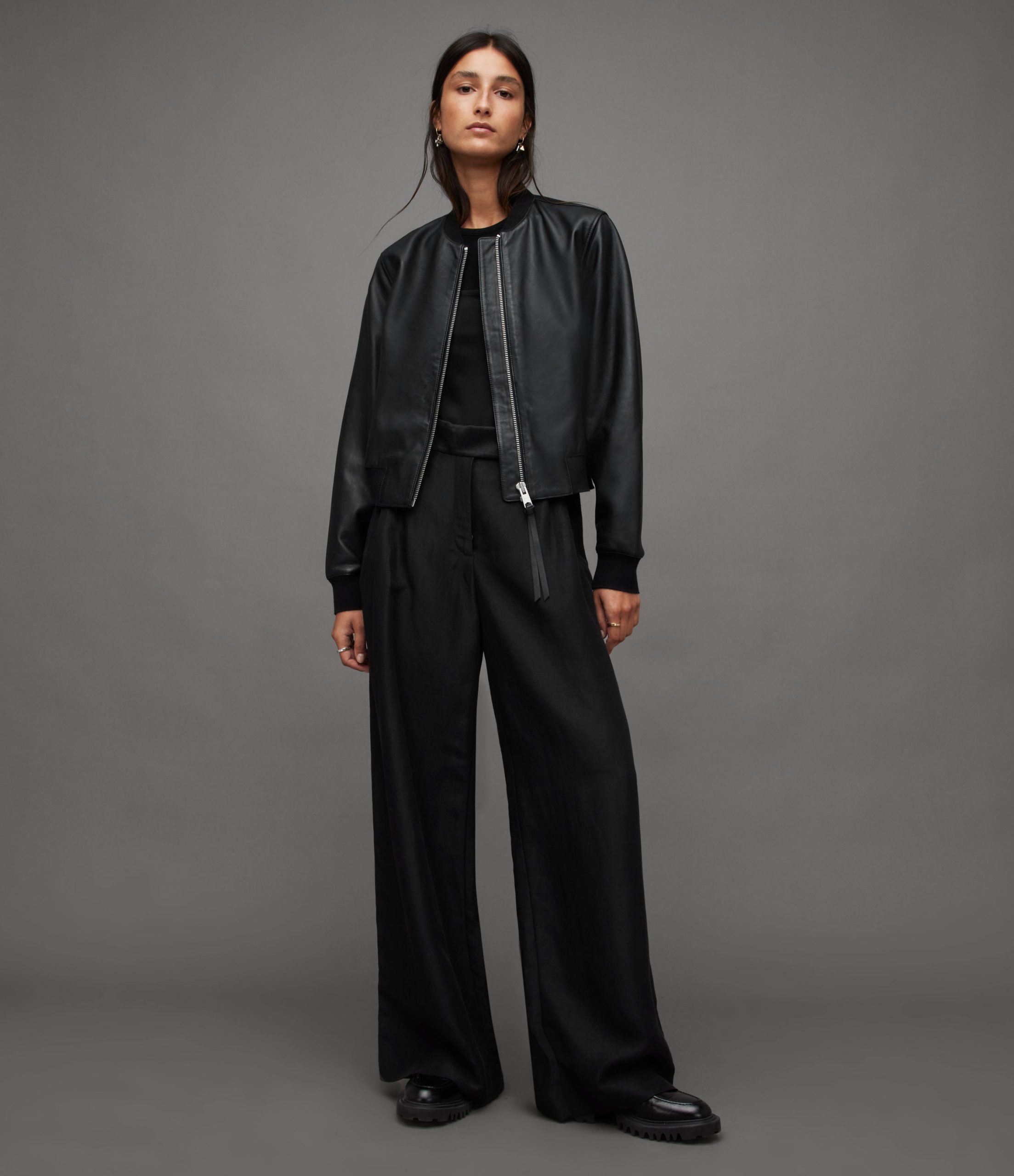 Orten Bomber Leather Jacket - Image 5