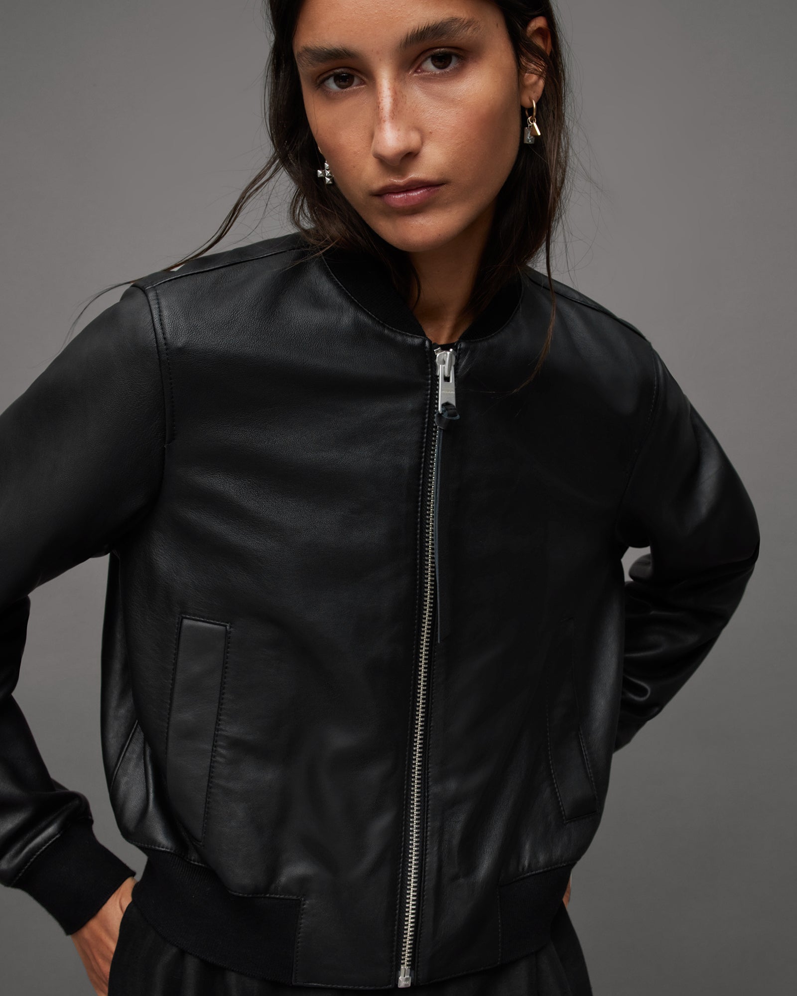 Orten Bomber Leather Jacket - Image 6